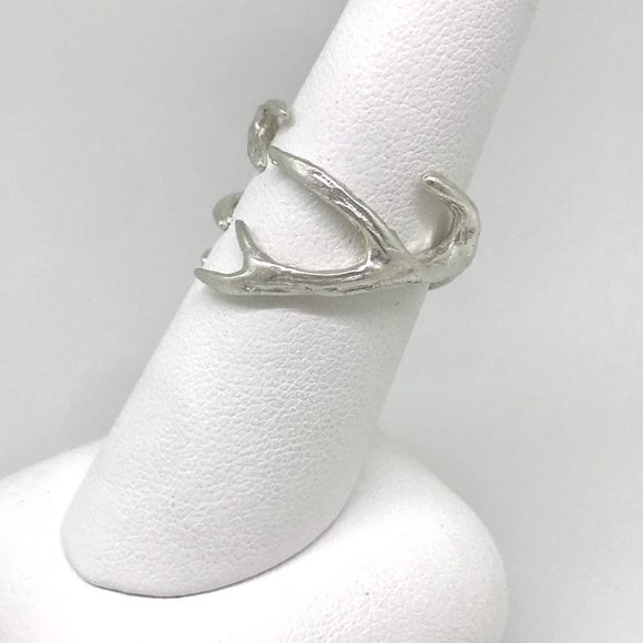 NWT 925 sterling silver antler ring handmade by me - Picture 6 of 9